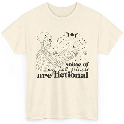 Some of My Best Friends Are Fictional Skeleton Book Lovers Classic Unisex T-Shirt