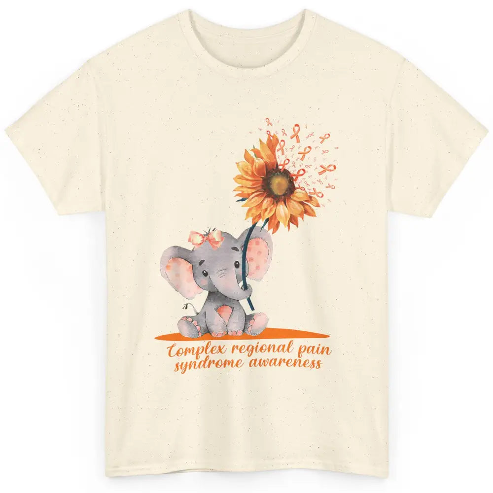 Complex Regional Pain Syndrome Sunflower Baby Elephant CRPS Classic Unisex T-Shirt