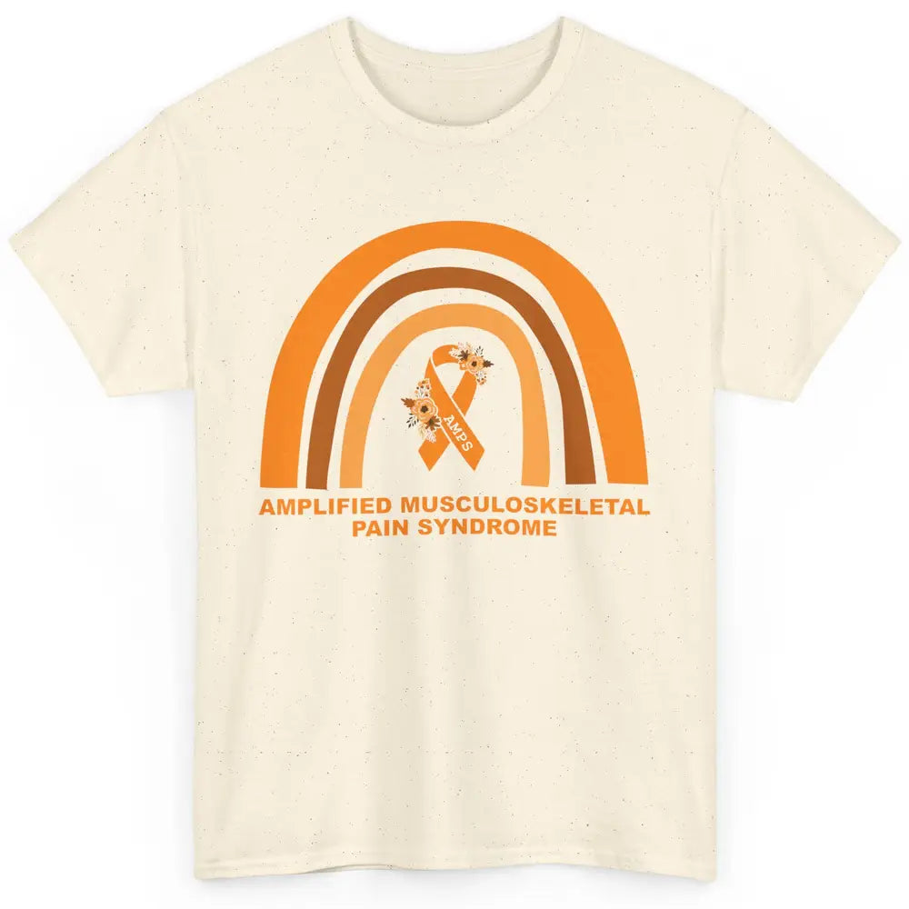 Amplified Musculoskeletal Pain Syndrome AMPS Orange Rainbow Classic Unisex T-Shirt