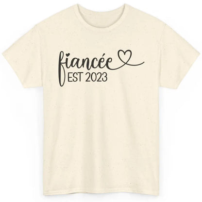 Fiancee Est 2023 Future Mrs. Engagement Bachelorette Gift Classic Unisex T-Shirt