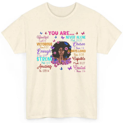 Afro Women Christian God Says I Am Bible Verse Religious Classic Unisex T-Shirt