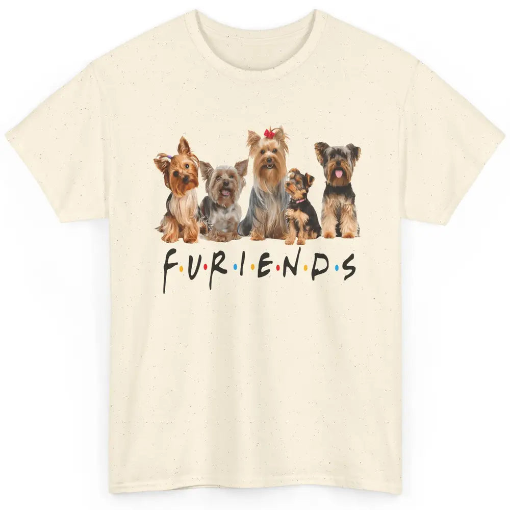 Cute Furiends Yorkie Terrier Dog Funny Puppy Owner Pet Lover Classic Unisex T-Shirt