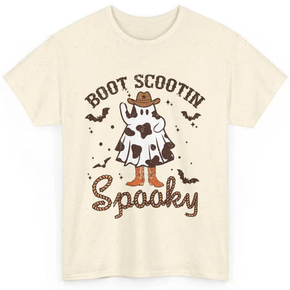 Cowboy Ghost Cowhide Boot Scooting Spooky Western Halloween Classic Unisex T-Shirt