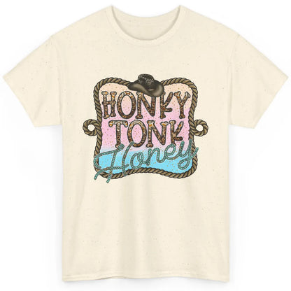 Cowboy Hat Rope Honky Tonk Honey Leopard Western Country Classic Unisex T-Shirt