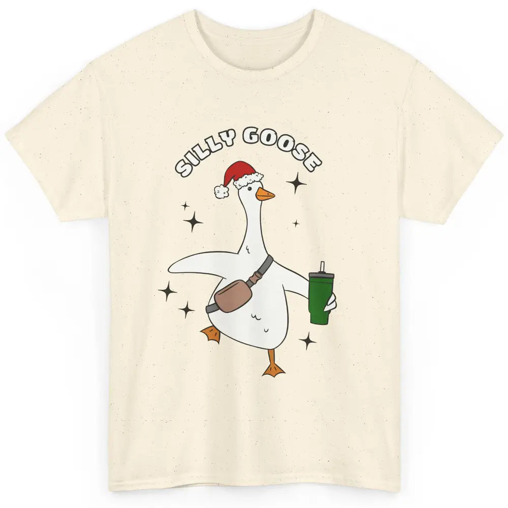 Funny Silly Goose Boojee Christmas Goose Bag And Cup Holiday Classic Unisex T-Shirt