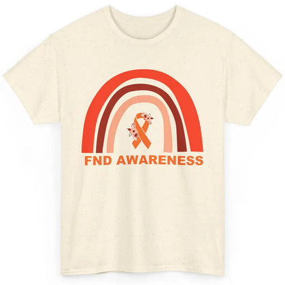 Functional Neurological Disorder Awareness FND Orange Ribbon Classic Unisex T-Shirt