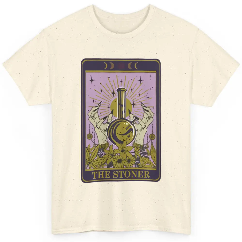 Vintage Witch The Stoner Tarot Card Weed Cannabis Marijuana Classic Unisex T-Shirt