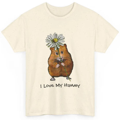 Cute Love Hammy Daisy Hamster Aesthetic Farm Animal Positive Classic Unisex T-Shirt