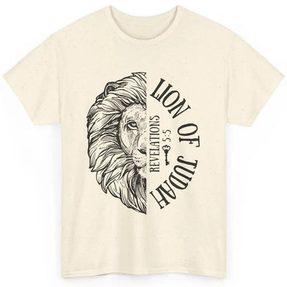 Yeshua Lion Of Judah Bible Verse Christian Faith Religious Classic Unisex T-Shirt