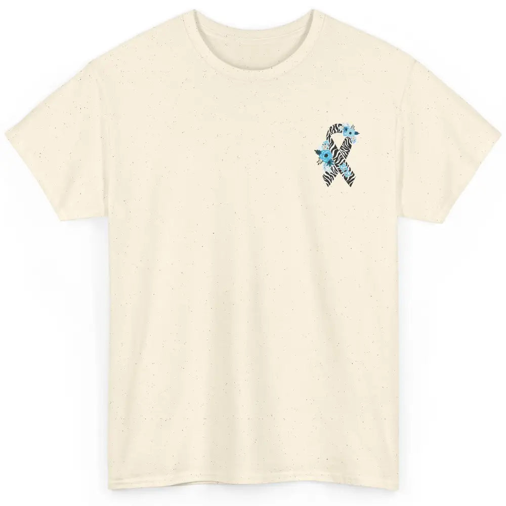 Ehlers Danlos Syndrome Awareness EDS Floral Ribbon Pocket Classic Unisex T-Shirt