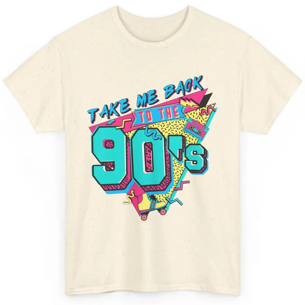 Vintage Take Me Back To The 90s Cassette Retro Rainbow Child Classic Unisex T-Shirt