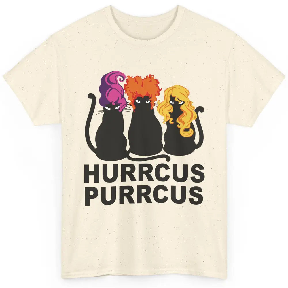 Black Cat Witch Hurrcus Purrcus Halloween Costume Cat Lovers Classic Unisex T-Shirt