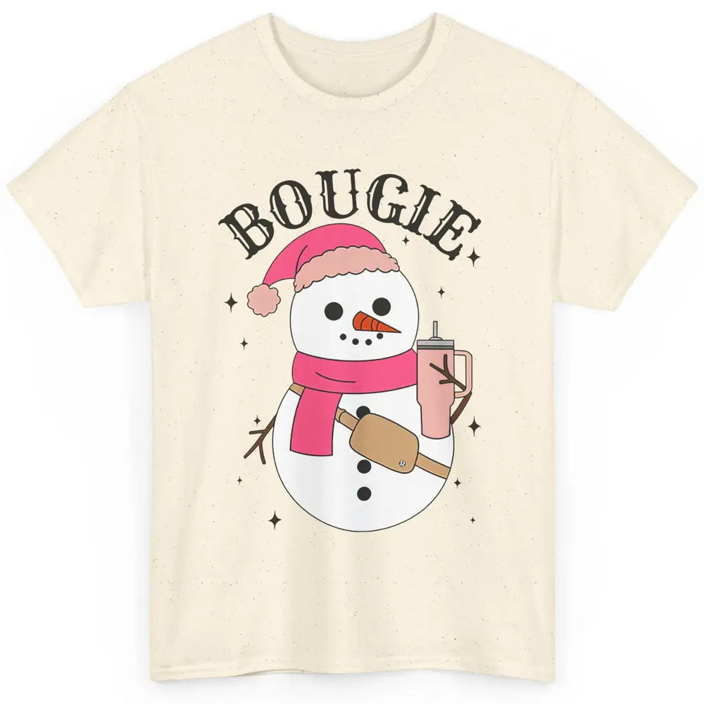 Funny Christmas Boo-jee Snowman Bougie Christmas Winter Classic Unisex T-Shirt