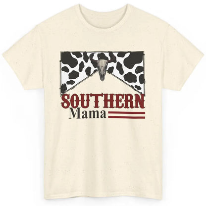 Cowhide Bull Skull Southern Mama Western Country Cowgirl Classic Unisex T-Shirt