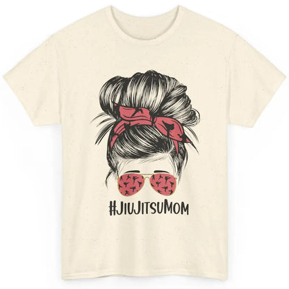 Vintage Messy Bun Jiu Jitsu Mom Life Taekwondo Martial Art Classic Unisex T-Shirt