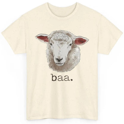 Cute Sheep Baa Baa Farm Animal Owner Sheep Lovers Farm Gift Classic Unisex T-Shirt