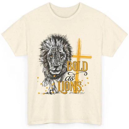 Bold As Lion Of Judah Bible Verse Christian Faith Religious Classic Unisex T-Shirt