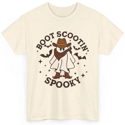 Cowboy Ghost Cowhide Boot Scooting Spooky Western Halloween Classic Unisex T-Shirt