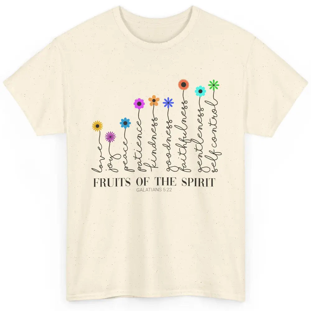 Flower Christian Fruits Of The Spirit Bible Verse Religious Classic Unisex T-Shirt