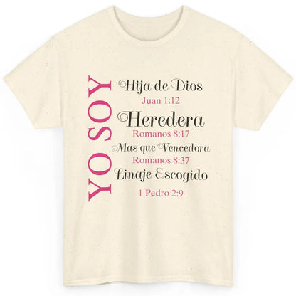 Christian Yo Soy Inspiracion Bible Verse Spanish Religiosa Classic Unisex T-Shirt