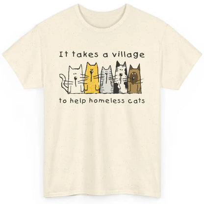 Cute Take Village Help Homeless Cats Rescue Kitten Adopt Pet Classic Unisex T-Shirt