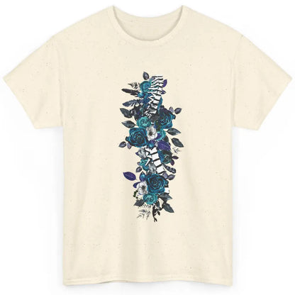 Floral Spine Anatomy Botanical Spine Ankylosing Spondylitis Classic Unisex T-Shirt