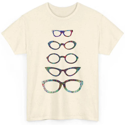 Cute Eyeglasses Splatter Paint Optician Optical Optometrist Classic Unisex T-Shirt