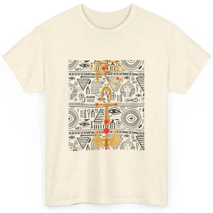 Cool Ancient Egyptian Eye Of Horus Ankh Scarab Egypt History Classic Unisex T-Shirt