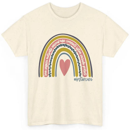 Foster Care Parents Support Rainbow Adoption Love Inspire Classic Unisex T-Shirt