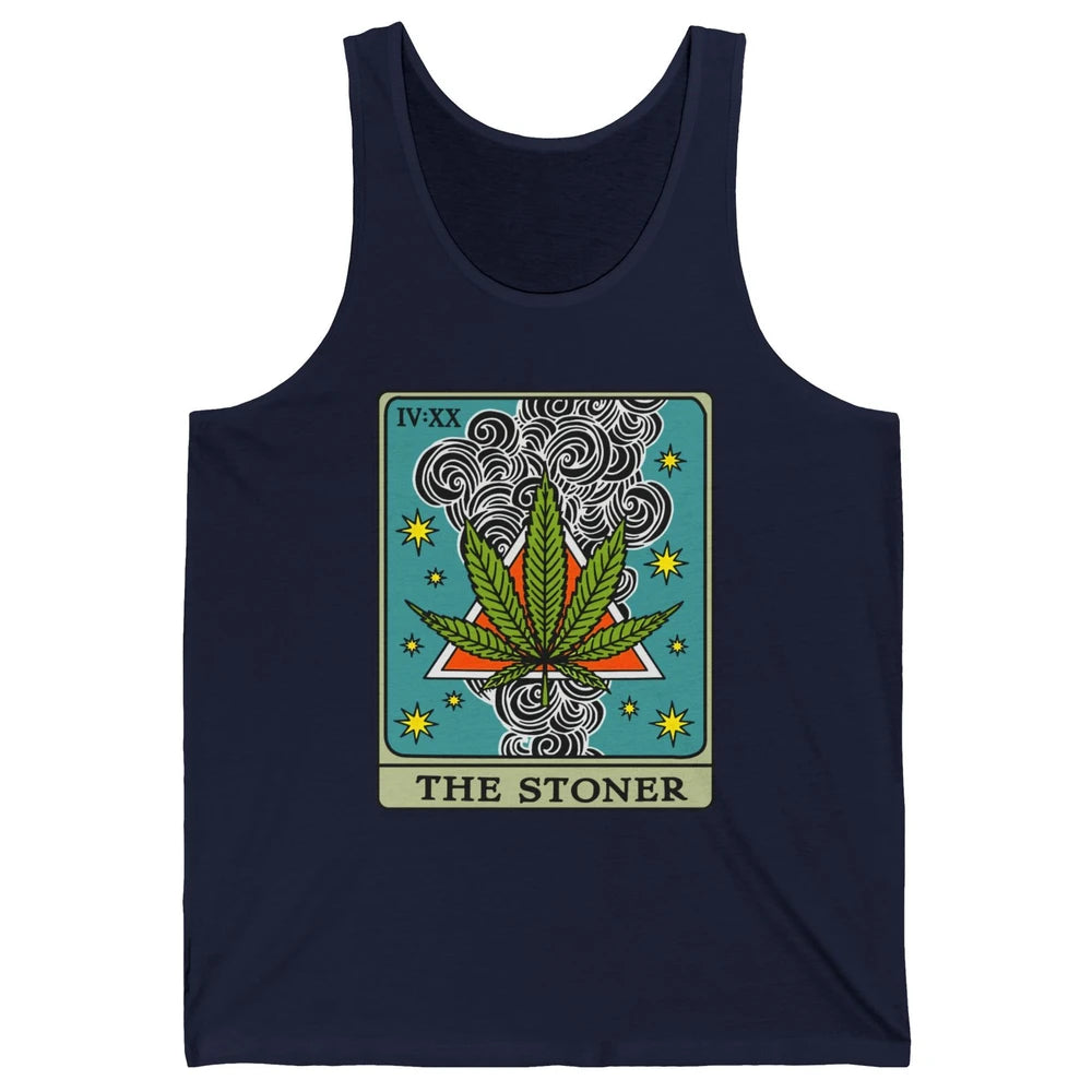 Vintage Weed The Stoner Tarot Card Weed Cannabis Marijuana Unisex Jersey Tank