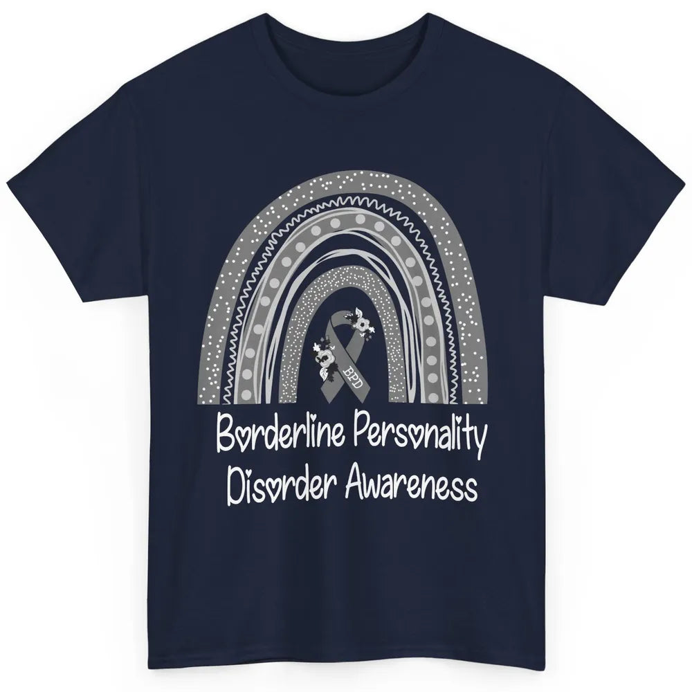 Borderline Personality Disorder Awareness BPD Gray Rainbow Classic Unisex T-Shirt