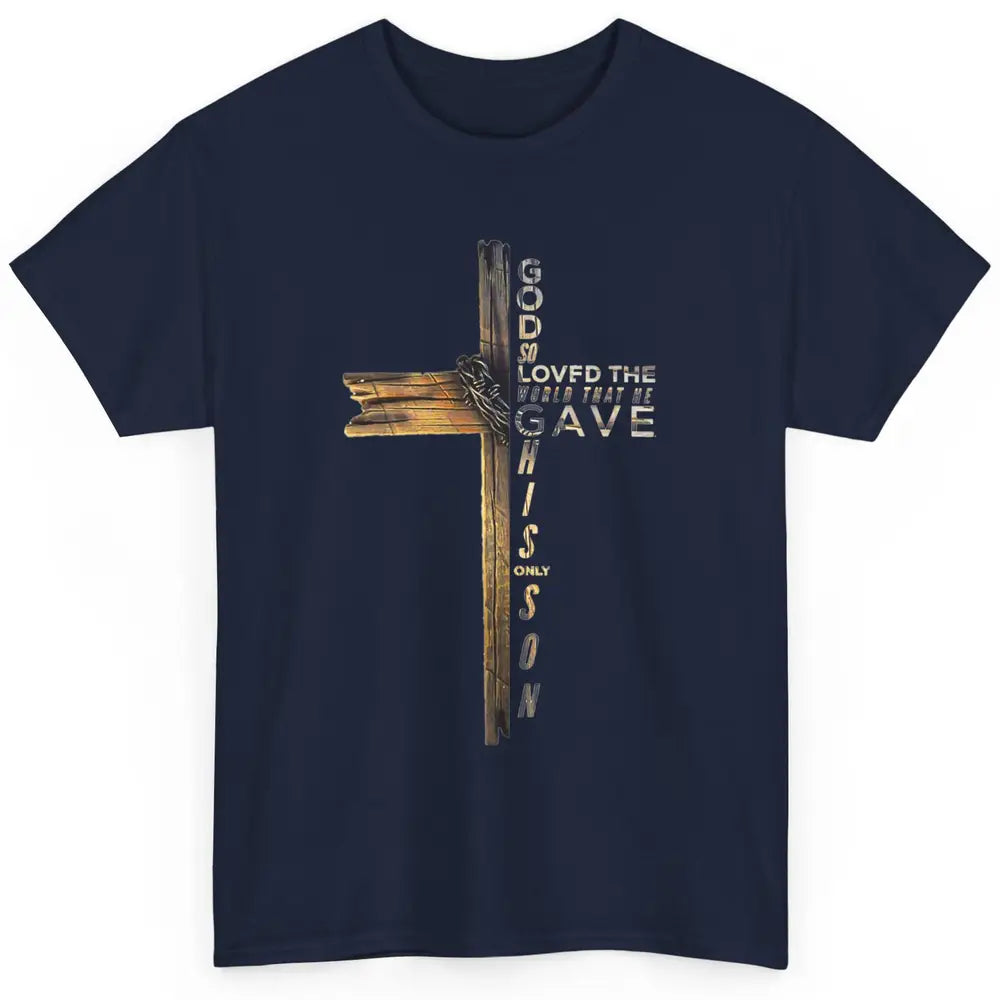 Cross Jesus Christian Bible Verse Religious Faith God Retro Classic Unisex T-Shirt