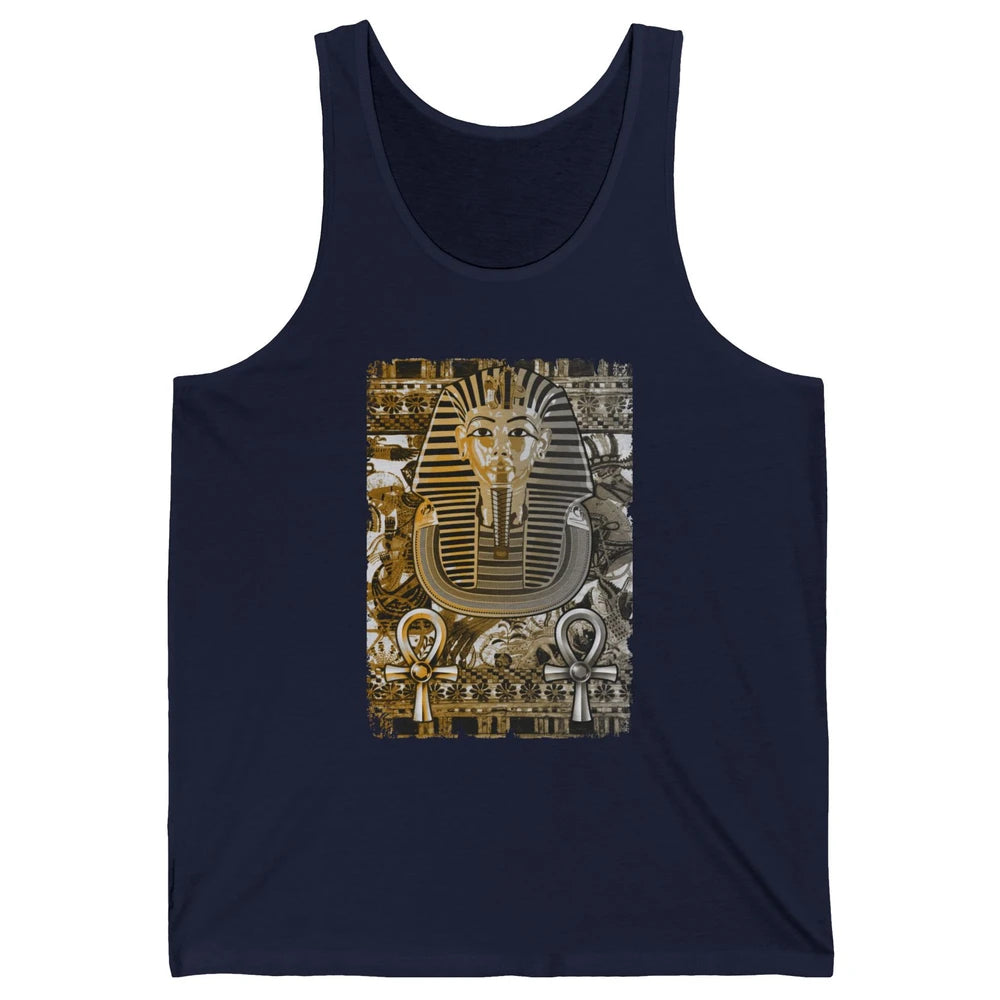 Ancient Egyptian Pyramid Golden King Tut Pharaoh Tutankhamun Unisex Jersey Tank