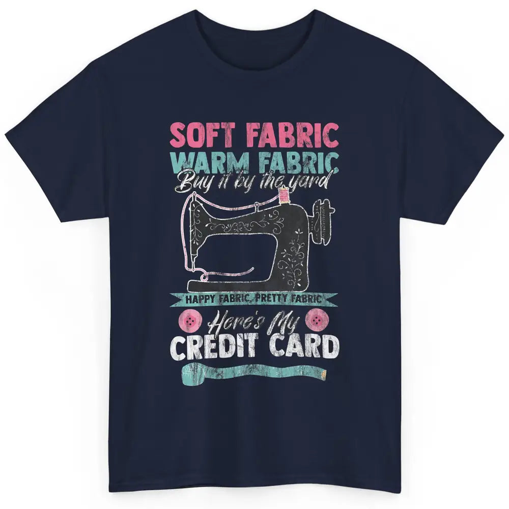 Soft Fabric By The Yard Sewing Machine Quilting Crafting Classic Unisex T-Shirt