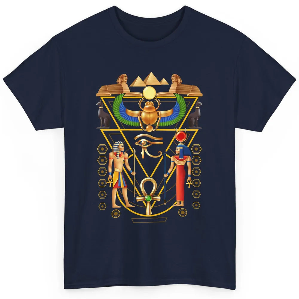 Cool Ancient Egyptian Culture Scarab Artifact Ankh Horus Eye Classic Unisex T-Shirt