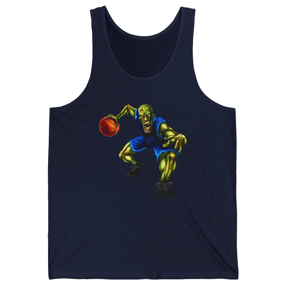 Zombie Basketball Halloween Basketball Players Scary Costume Unisex Jersey Tank