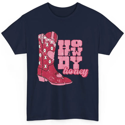 Cowgirl Boots Cowboy Honey Valentines Day Howdy Boho Love Classic Unisex T-Shirt