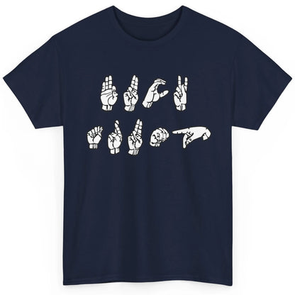 Anti Trump FCK Sign Language Sucks Vote Democrat Biden Classic Unisex T-Shirt