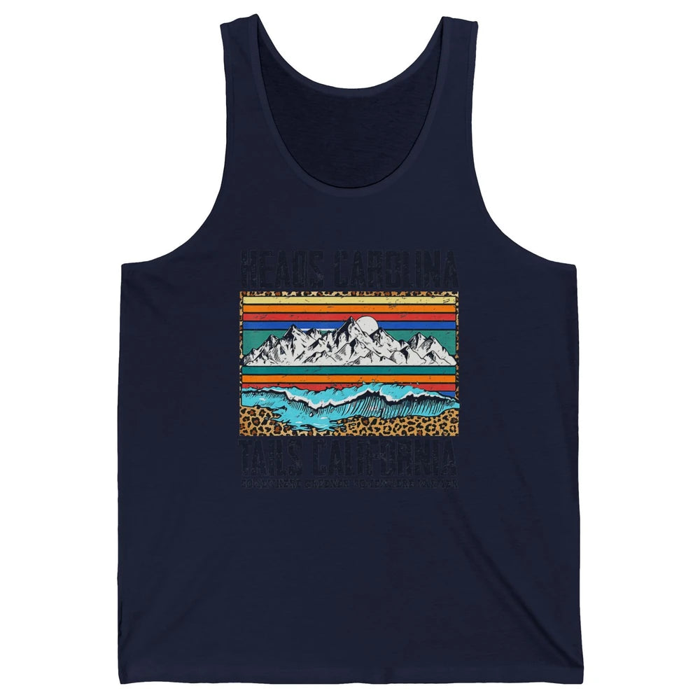 Vintage Heads Carolina Tail California Beach Summer Travel Unisex Jersey Tank