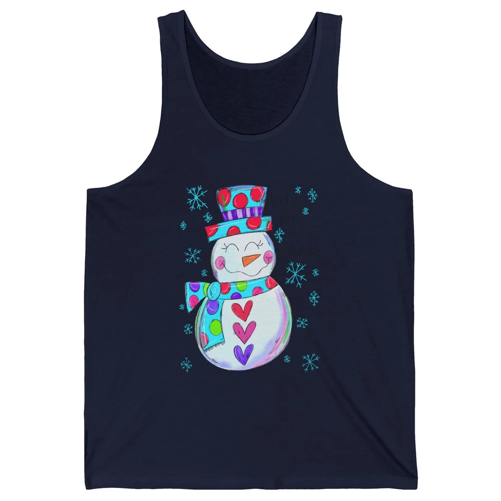 Winter Snowman Baby It's Cold Outside Christmas Hand Drawn Unisex Jersey Tank