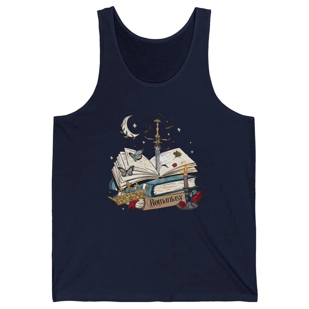 Bookish Romance Reader Librarian Literature Gothic Bookworm Unisex Jersey Tank