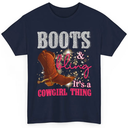 Western Country Cowgirl Thing Boots Bling Women Rodeo Cowboy Classic Unisex T-Shirt