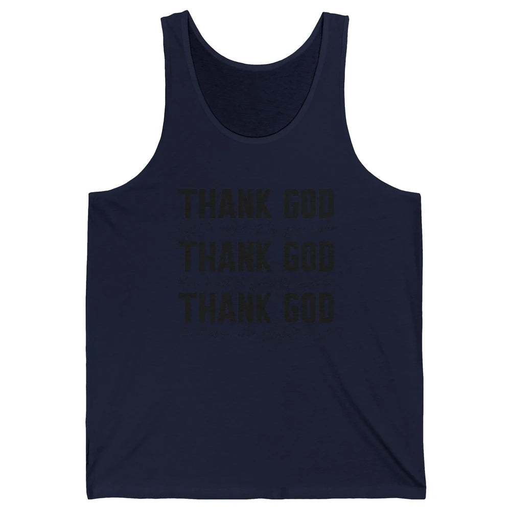 Thank God I Get To Wake Up By Your Side Western Country Unisex Jersey Tank