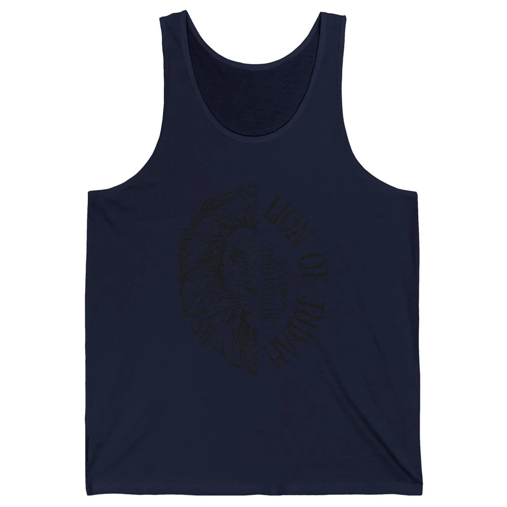 Yeshua Lion Of Judah Bible Verse Christian Faith Religious Unisex Jersey Tank