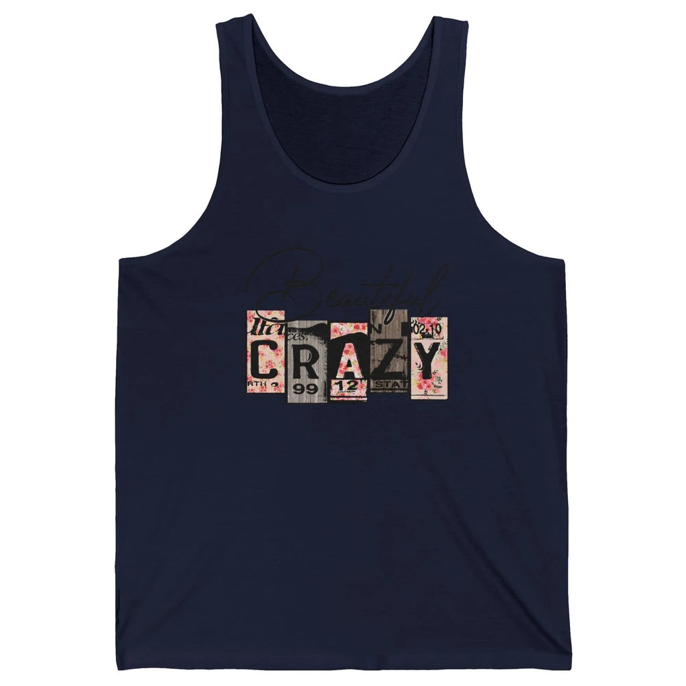 Beautiful Crazy Floral Western Country Girl Mother Gift Unisex Jersey Tank