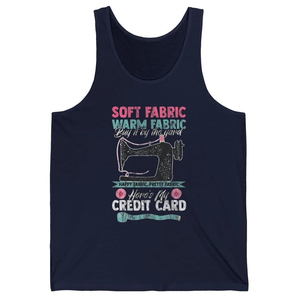 Soft Fabric By The Yard Sewing Machine Quilting Crafting Unisex Jersey Tank