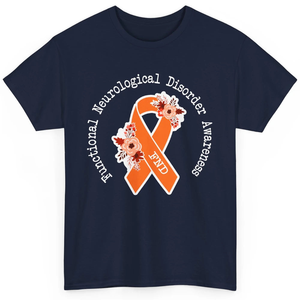 Functional Neurological Disorder Awareness FND Orange Ribbon Classic Unisex T-Shirt