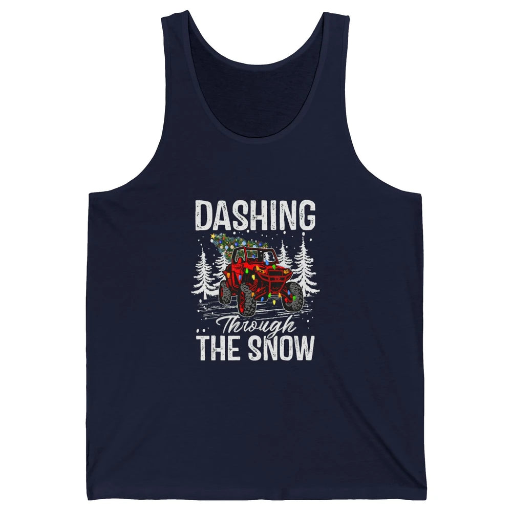 Side By Side Christmas UTV Riding Dirty SXS Rider Offroad Unisex Jersey Tank