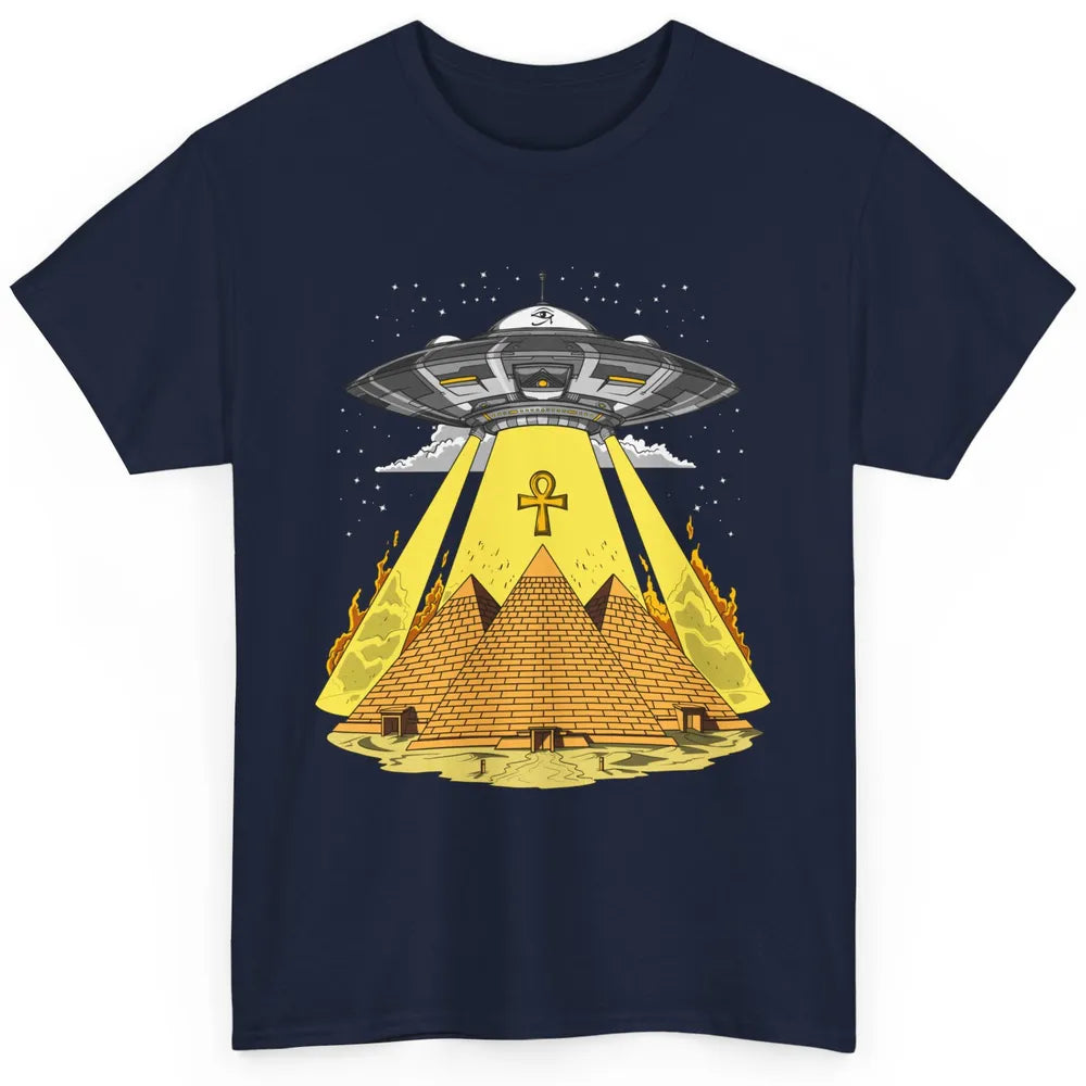 Ancient Egyptian Pyramids Alien Space Annunaki Conspiracy Classic Unisex T-Shirt