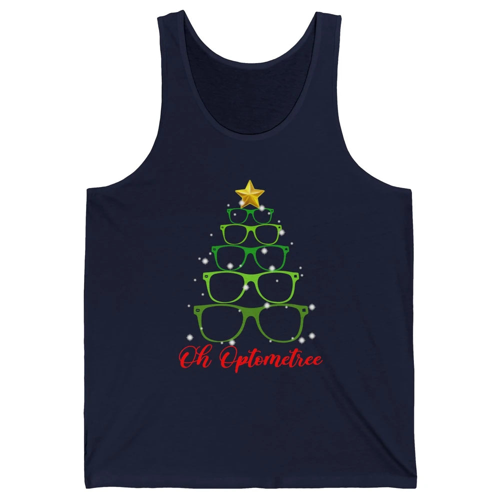 Glasses Christmas Tree Oh Optometree Optometry Optician Gift Unisex Jersey Tank